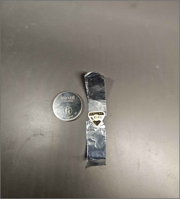 Aluminium foil simple circuit