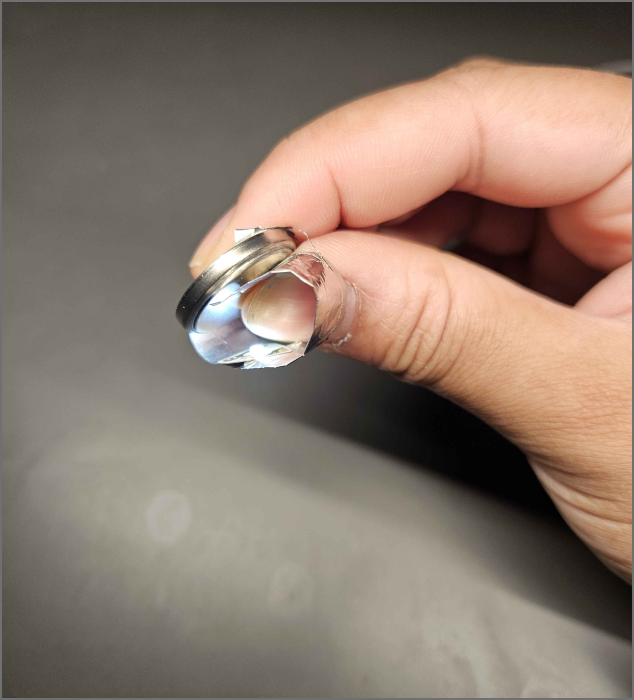 creating another ring shaped circuit with Aluminium, this time it lights up more better than graphite