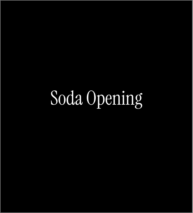 Soda from the vending machine being opened