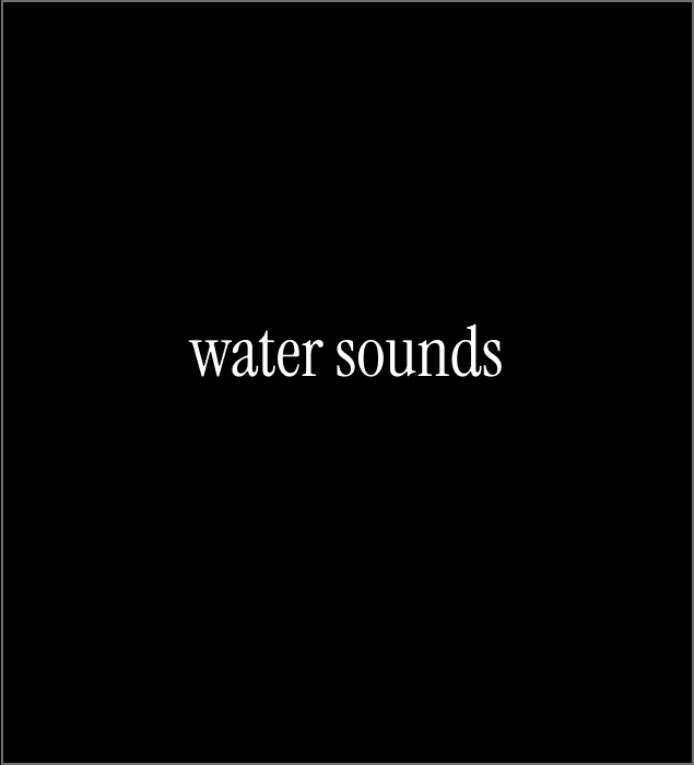 Water sounds from the washroom sink