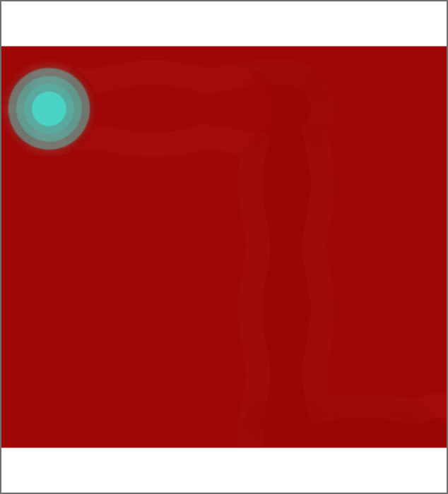 This code leaves a trail and changes colour per key press. this one is randomized