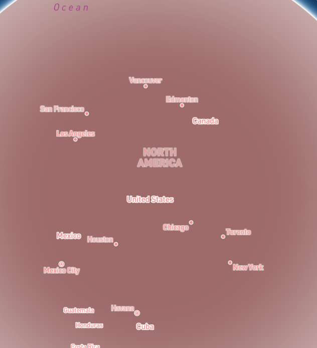 building layers for the globe