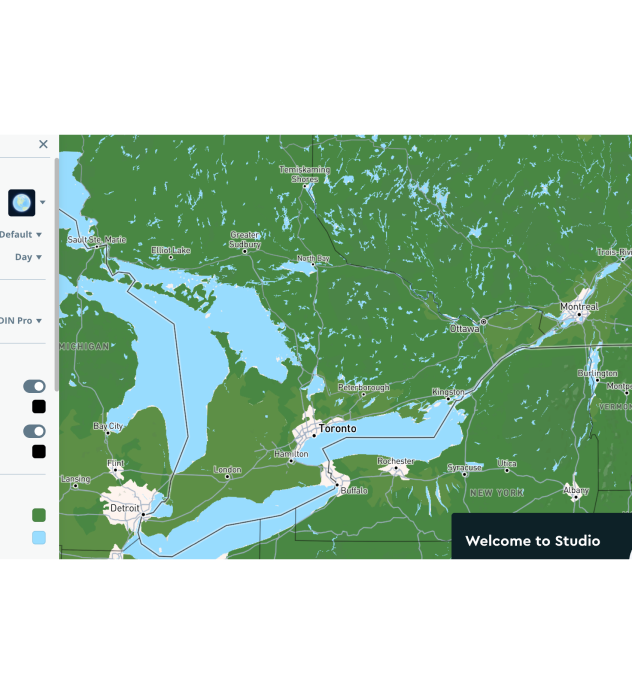 example of map when file is opened
