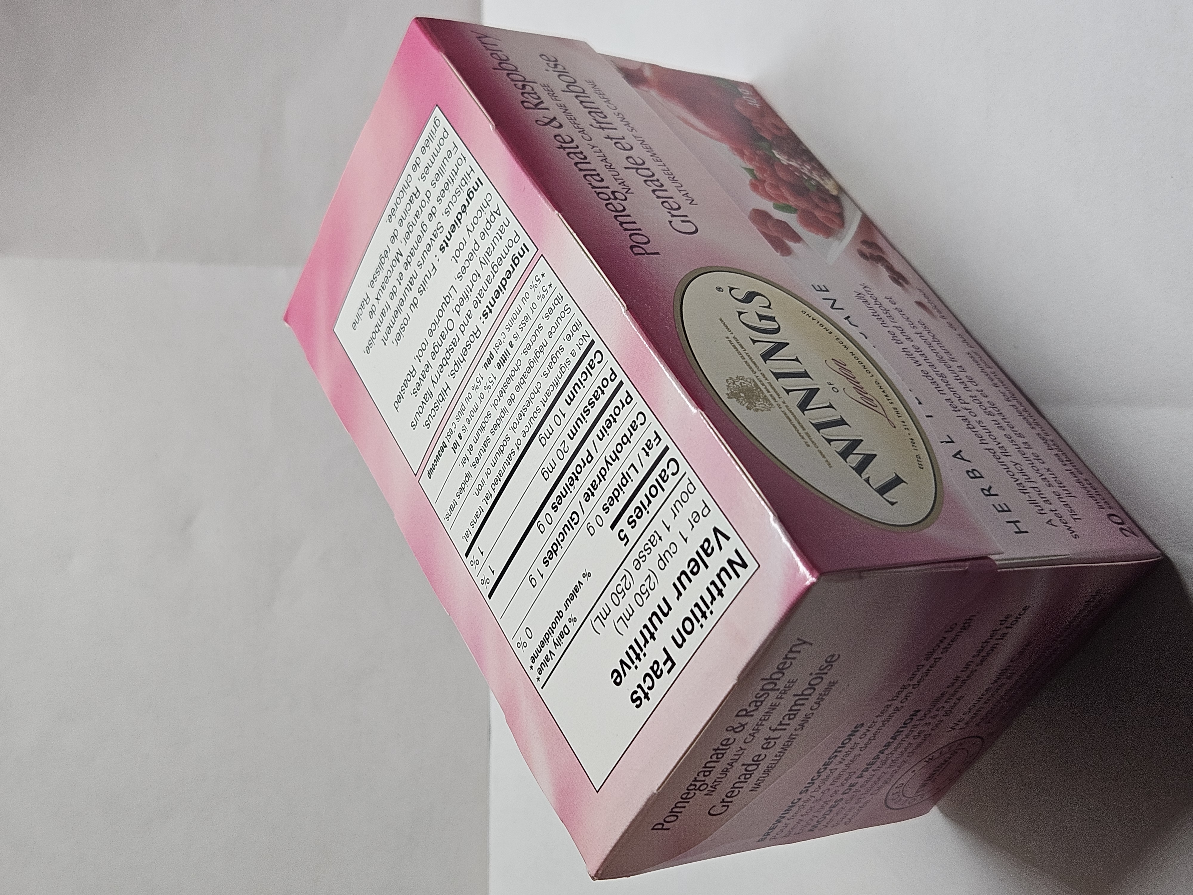 teabox facing an angle