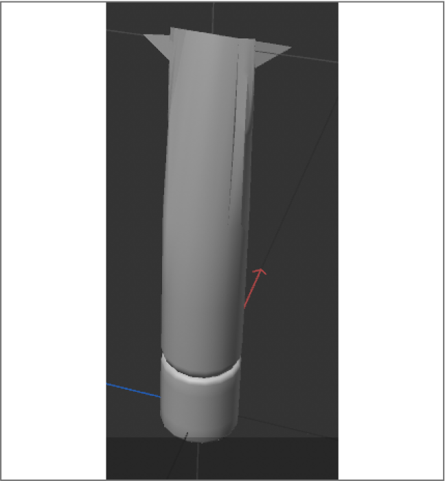 preview of attempt of the flattened lipstick container