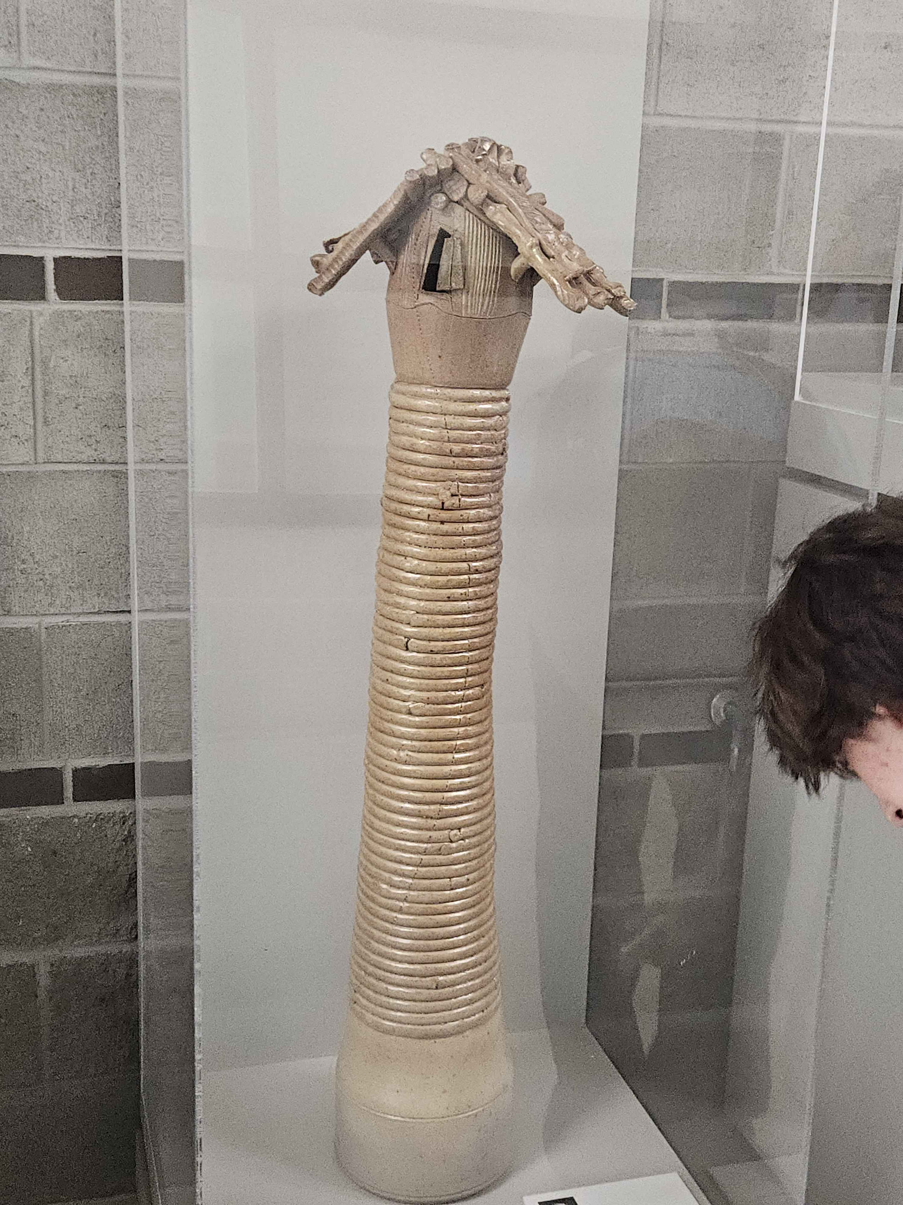 Ceramic material is a material mainly used by the Ceramics program at Sheridan. Ceramic is a material often used to make bowls, plates, and can be used as a decorative piece as well.  It is a very grainy material that is often refined during the throwing and glazing phase to provide integrity to the structure. 
      Ceramic often relies on the base structure to keep it in place, as shown in this picture. 