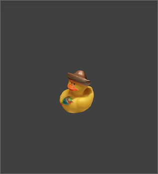 duck scanned in scaniverse